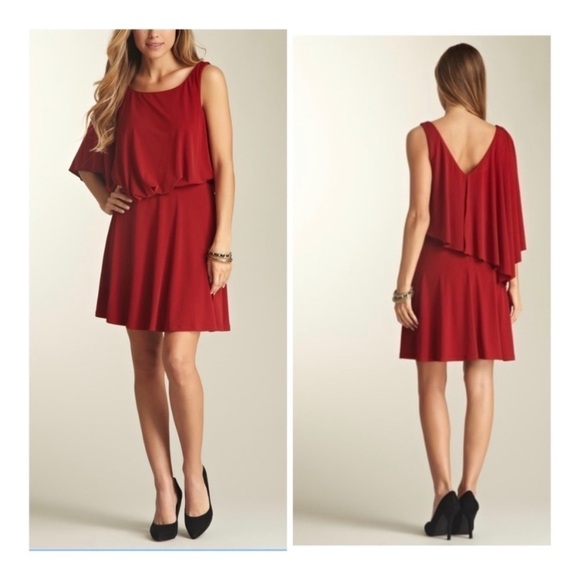 Jessica Simpson NWT Asymmetrical Batwing Nautical Blue Dress - 6 - Picture 14 of 15